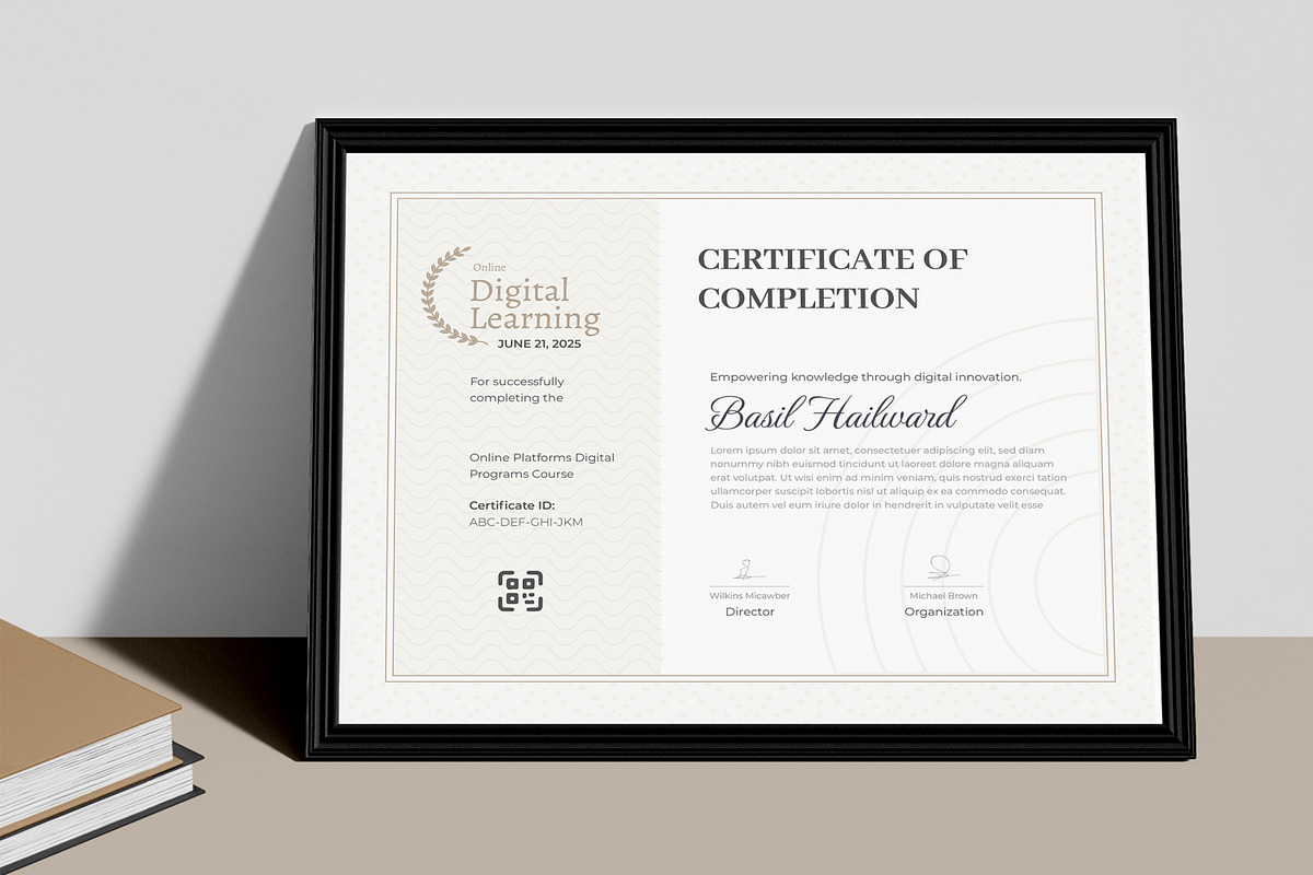 Online Platforms for Certificate, a Stationery Template by MightyDesign (Photo 2 of 6)