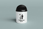 Trash Can Mockup, an Advertising Mockup by Twins_studio926 (Thumbnail 2 of 5)