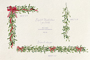 Christmas mistletoe clipart, a Seasonal Illustration by Vasmila (Thumbnail 4 of 6)
