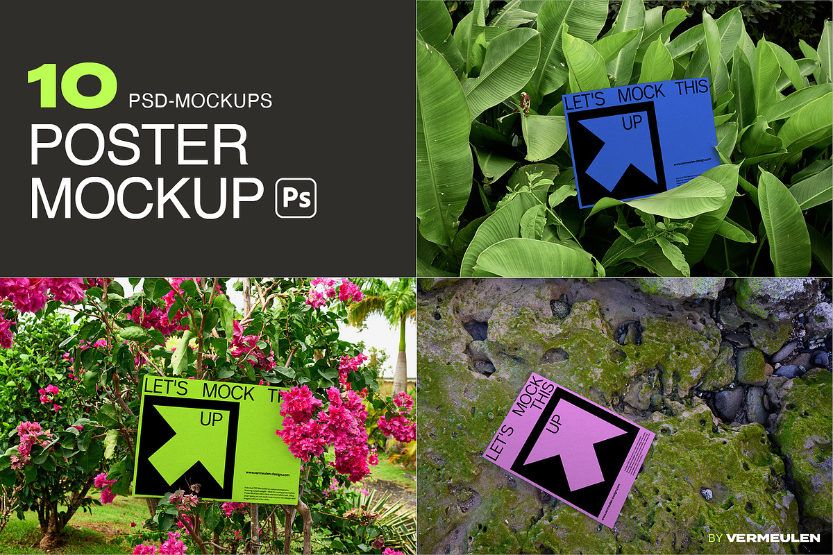 Poster Mockup Bundle GW01, an Advertising Mockup by Vermeulen Design Studio (Photo 1 of 5)