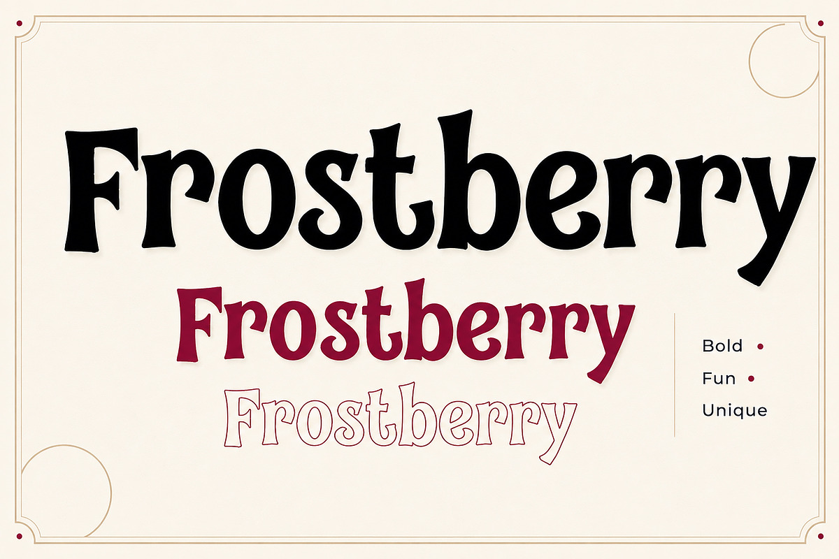Frostberry, a Serif Font by Wow Magic (Photo 3 of 5)