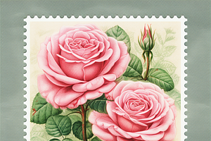 Vintage Floral Stamp