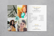 Teal & Gold Funeral Progam Template, a Templates & Theme by Studio Reena (Thumbnail 4 of 8)