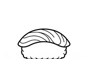 Bundles Vector Onigiri Outline Icons, an Outline Icon by adenpinkstore (Thumbnail 13 of 21)