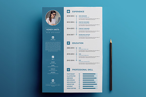 Clean CV / Resume PSD Template