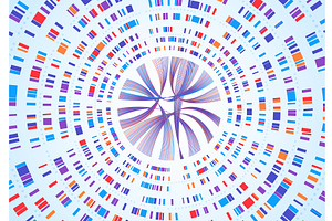 Genome Infographic. Dna Sequence