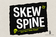 Skew Spine, a Sans Serif Font by BBtypeStudios (Thumbnail 1 of 11)