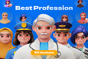 3D Avatar Profession, a Work Illustration by Lumina_ui_ux202 (Thumbnail 5 of 6)