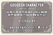 Goddesh Vintage Sport Font, a Sans Serif Font by Bayuktx (Thumbnail 5 of 7)