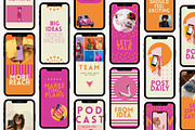 Bold Orange Pink Instagram Templates, a Social Media Template by Yaaas Design (Thumbnail 9 of 12)