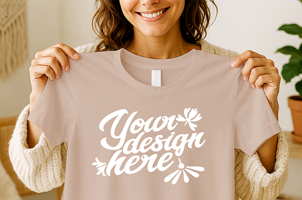 Bella+Canvas 3001 t-shirt mockup