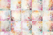 Floral Distressed Backgrounds, a Decorative Illustration by pictures for you (Thumbnail 9 of 36)