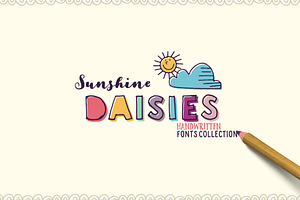 Sunshine Daisies Font Collection