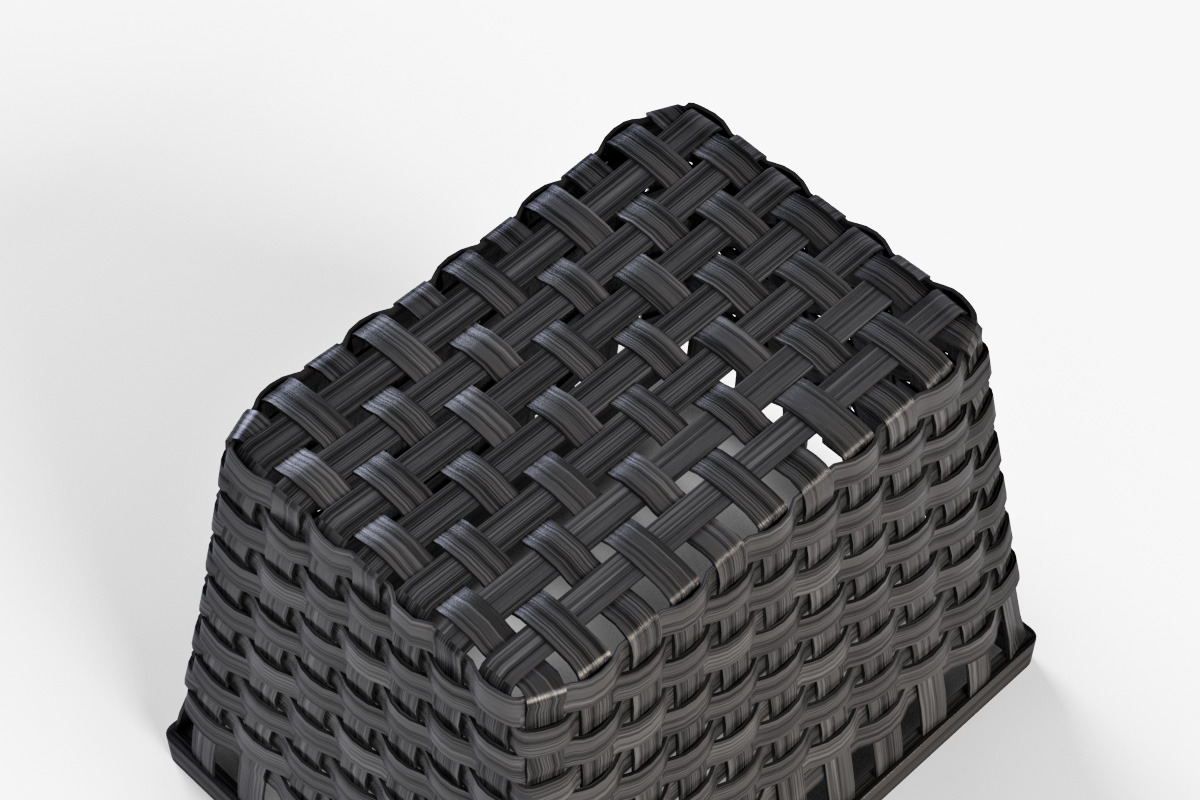 Wicker Basket Ikea Knarra 2 Black, an Object 3D Model by Markelos (Photo 5 of 10)