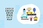 Cute Cars | Hand drawn clipart, a Transportation Illustration by Olia (Thumbnail 7 of 11)