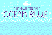 Ocean Blue, a Serif Font by Carrtoonz (Thumbnail 1 of 5)
