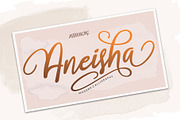 Aneisha Script, a Script Font by Jhoel Design (Thumbnail 7 of 7)