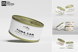 Tuna Can Packaging Mockup