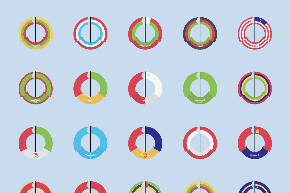 The Flat Flags Icons 187 preview 3