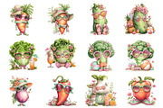 Summer Vegetables Clipart, an Illustration by Designworld (Thumbnail 2 of 4)