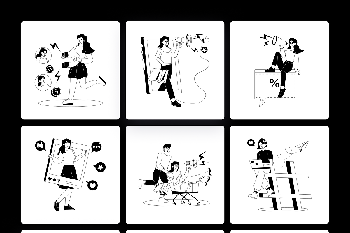 Animated Sale and Marketing, a Person Illustration by Prosymbols (Photo 9 of 11)