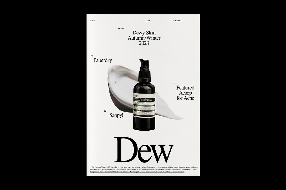 Product Brand Magazine Template⸻Dew, a Magazine Template by Studio Viita (Photo 3 of 10)