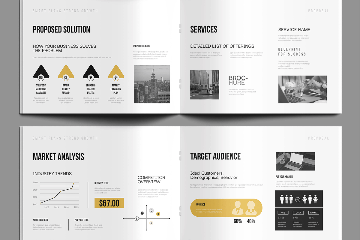 Business Proposal Template, a Brochure Template by MightyDesign (Photo 4 of 8)
