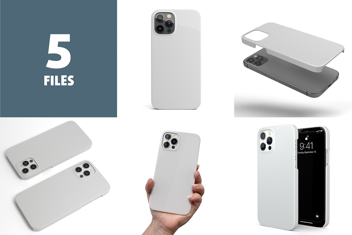 Phone 12 Pro Snap II Case Mock-up, an iPhone Mockup by Colatudo Store (Photo 2 of 8)