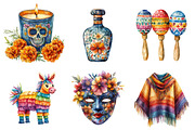 Watercolor Cinco De Mayo PNG, an Illustration by SinaCreation (Thumbnail 4 of 5)
