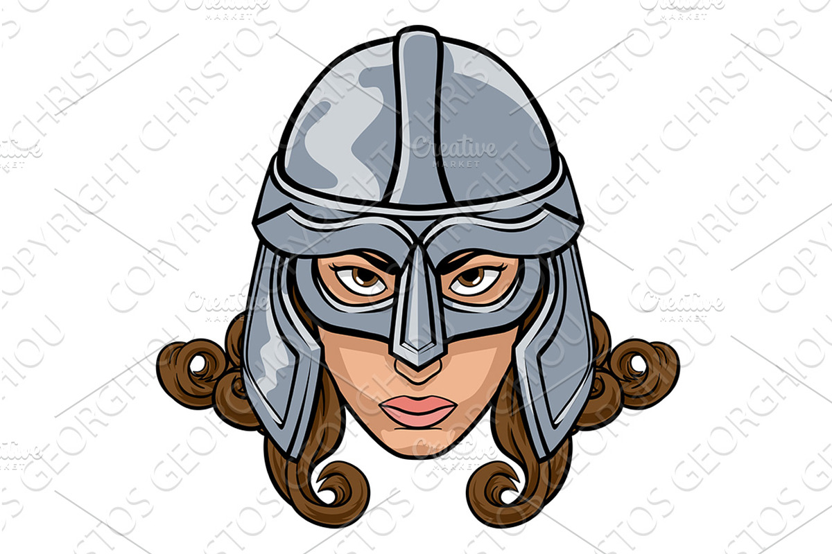 Woman Female Warrior Athena, a Person Illustration by Christos Georghiou