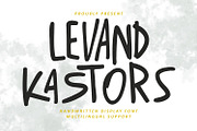 Levand Kastors Handwritten Display, a Handwritten Font by Maulana Creative (Thumbnail 1 of 7)