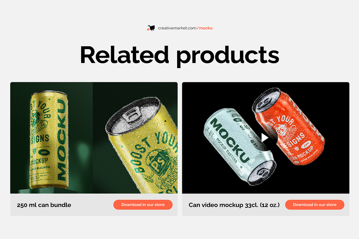 Can Bundle Mockups - 33cl / 12oz, a Product Mockup by Mocku (Photo 12 of 13)