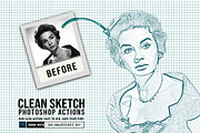 30 Modern Sketch Photoshop Actions, an Action Add-On by Jacpot007 (Thumbnail 11 of 26)
