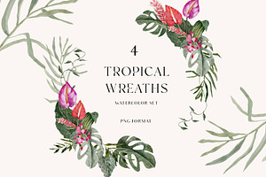 TROPICAL SUMMER- Exotic Flora Set