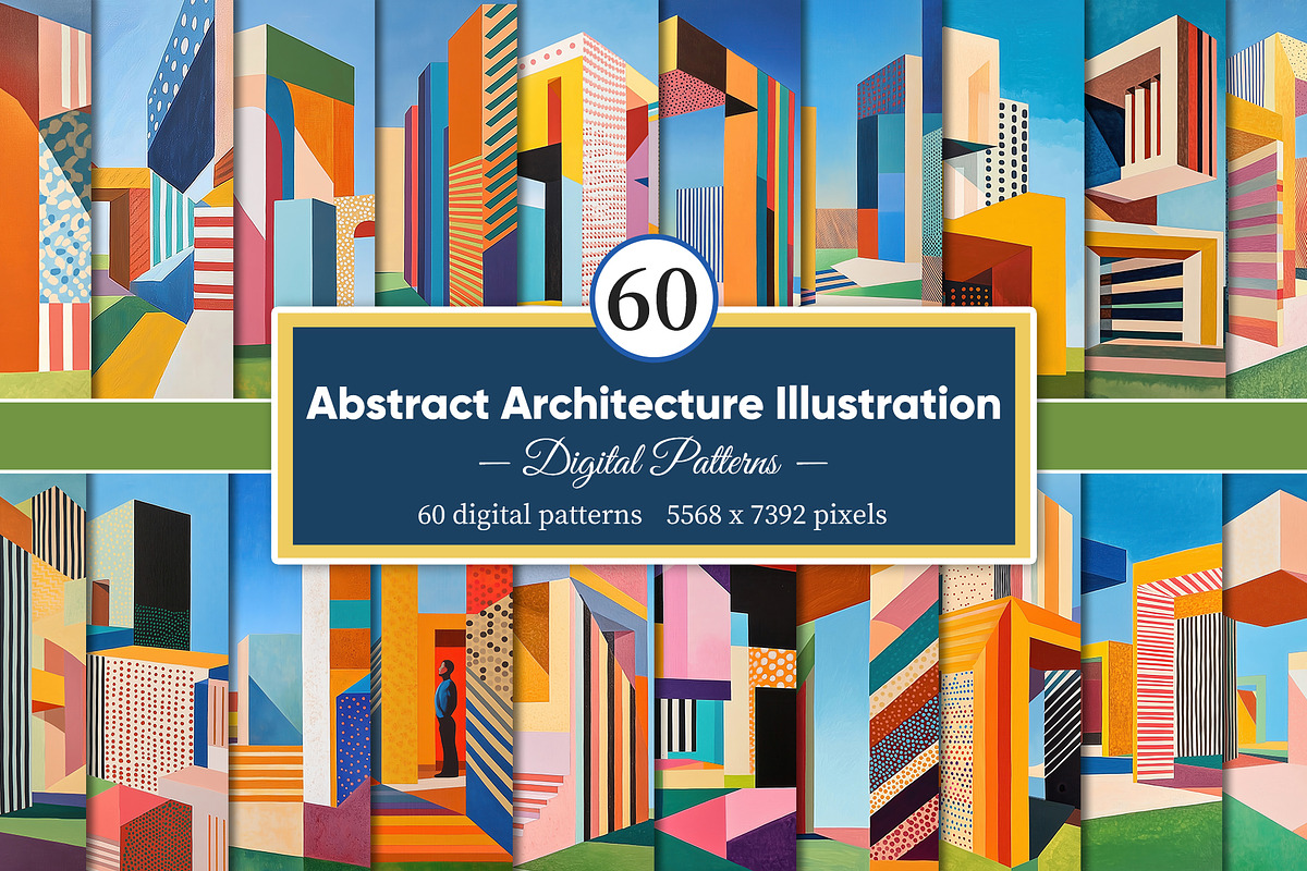 Abstract Architecture Illustration, a Decorative Illustration by Housui Patterns (Photo 1 of 9)