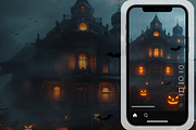 Halloween Video Backgrounds Pack, a Scene 3D Model by MarisoArt (Thumbnail 3 of 5)