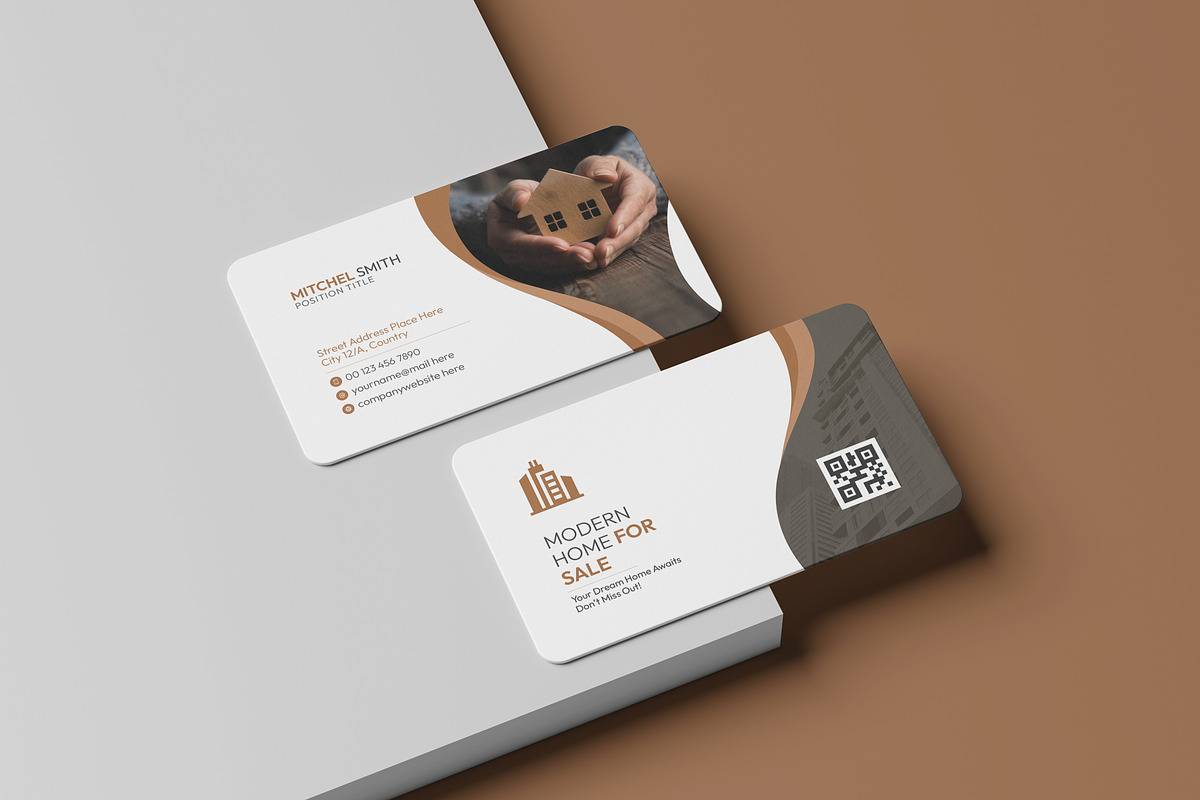 Real Estate Business Card Template, a Business Card Template by VectStock (Photo 1 of 5)