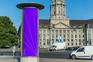 Berlin Outdoor Totem Posters Mockup