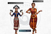 Traditional Folks World Cliparts, a Person Illustration by ThatsDesignArt (Thumbnail 5 of 17)