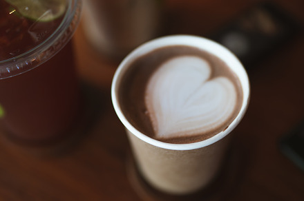 Cup of coffee with chocolate, a Food & Drink Photo by AMMi