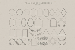 Frame Logo Elements Mystical