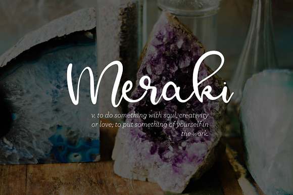 Meraki - A Flowing Script preview 5