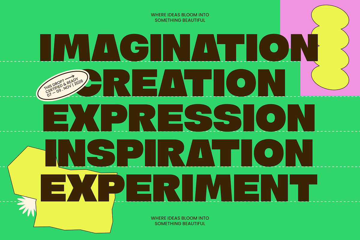 Charm Florals Bold Sans Serif Font, a Sans Serif Font by timelesstype.co (Photo 5 of 10)