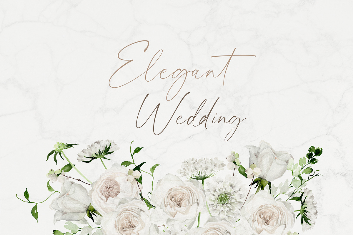 Watercolor flower - Elegant Wedding, an Illustration by Beigetime (Photo 6 of 12)