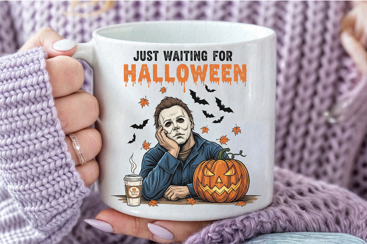 Just Waiting for Halloween PNG, an Illustration by Craft Nest (Photo 4 of 6)