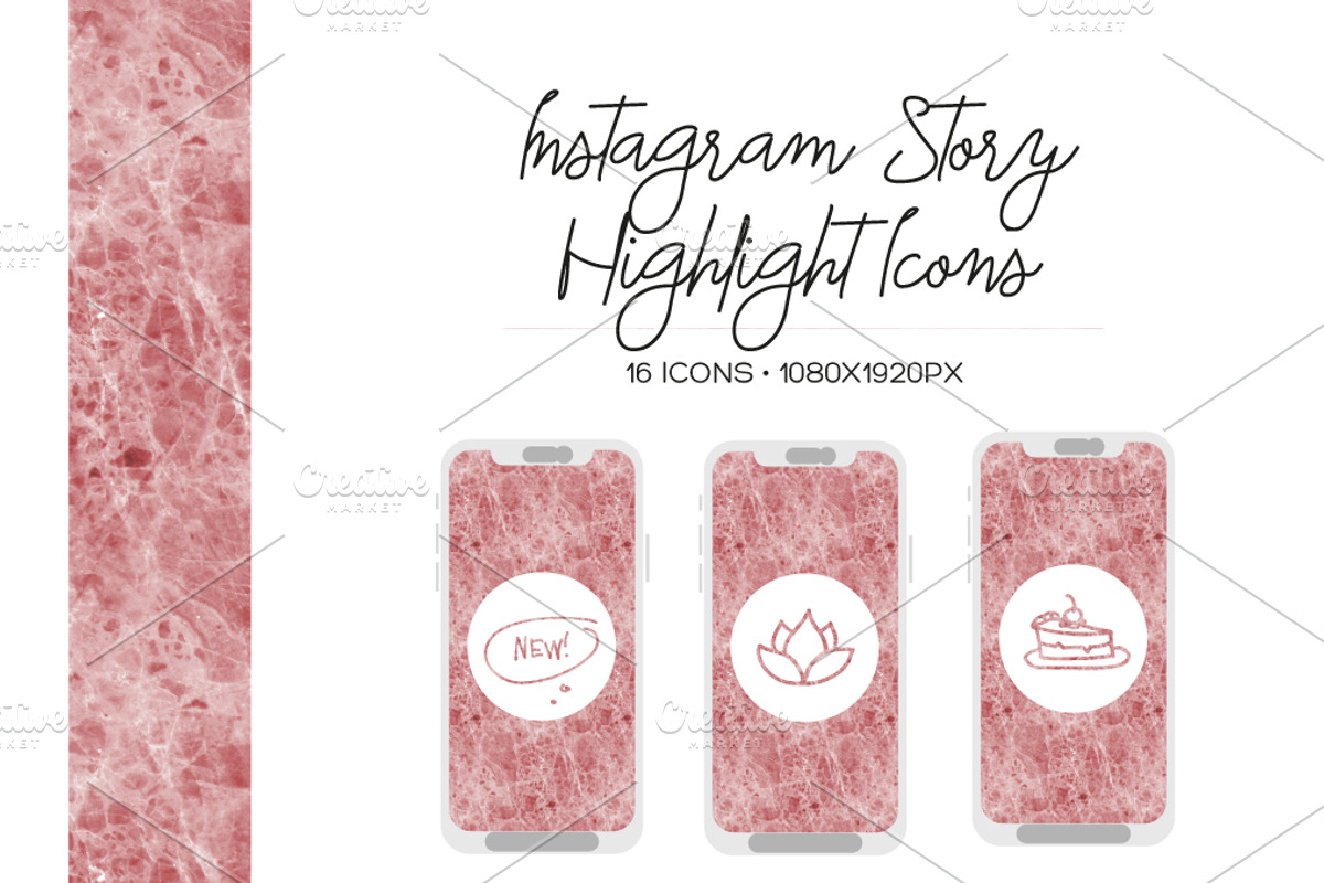16 Instagram Stories Highlight Icons, a Social Media Template by The Brand Pub (Photo 1 of 2)