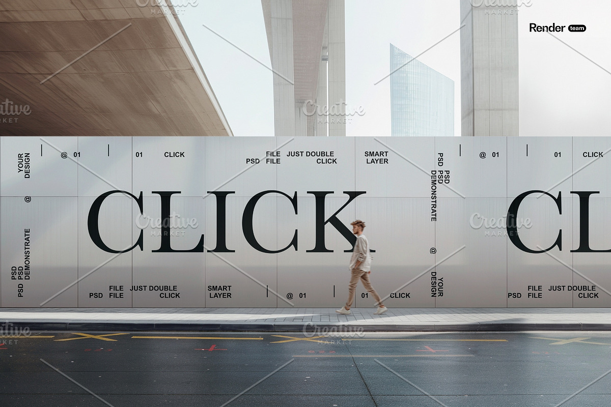 Poster and Billboard Mockup Set, an Advertising Mockup by Renderteam (Photo 12 of 12)