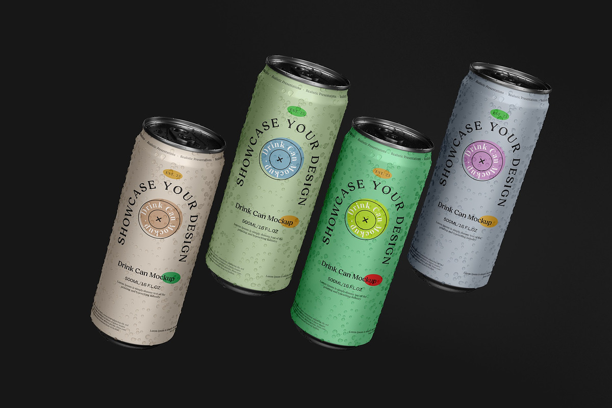 Drink Can Mockup, a Packaging Mockup by Tahtagraphic (Photo 8 of 16)