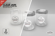 Jars with Metal /Clear Lids Mockup, a Packaging Mockup by INCDesign (Thumbnail 1 of 13)