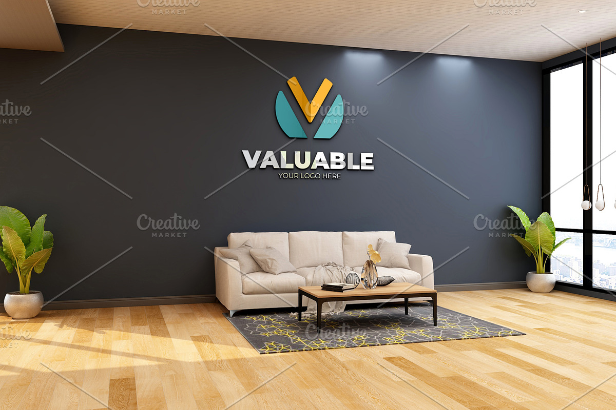 PSD Minimalist Office Logo Mockup, a Product Mockup by Ayy (Photo 3 of 23)